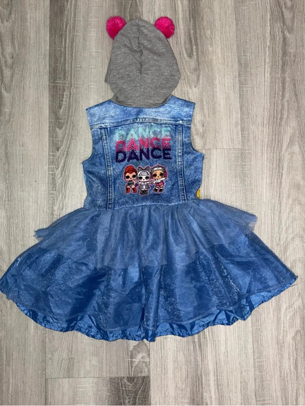 Bundle of 2 LOL Surprise & Trolls World Tour Hooded Dress Costumes XS (4/5)